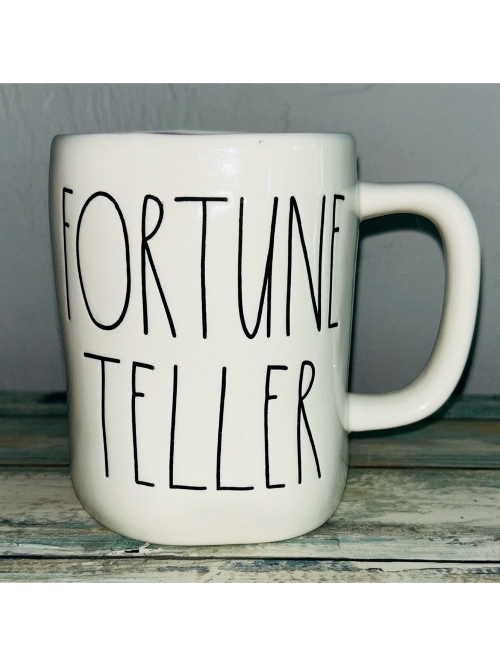 Rae Dunn Mug ‘Fortune Teller’ Purple Inside